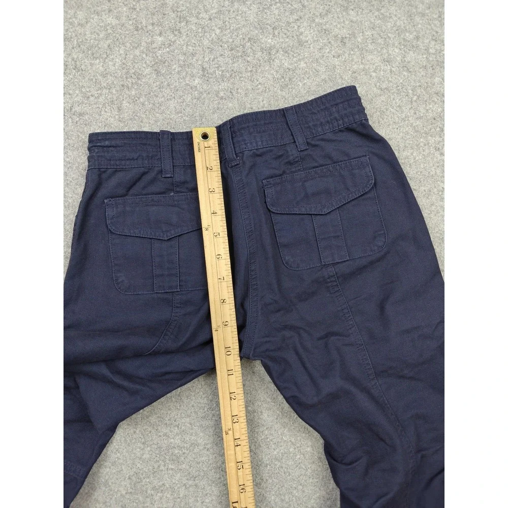 Aritzia Sunday Best Pants Womens 00‎ Blue Cargo Twill Adjustable Waist Pockets